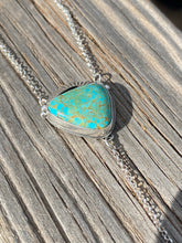 Load image into Gallery viewer, King&#39;s Manassa Turquoise with Moonstone Lariat Necklace
