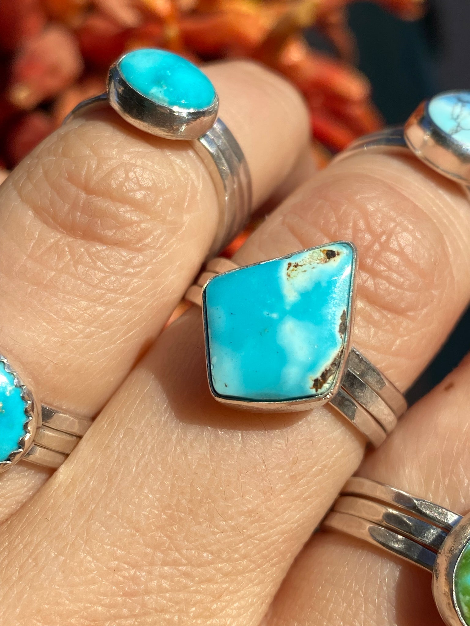 Turquoise wedding ring stacker 60 photos - Astyledwedding.com Turquoise wedding ring stacker 60 photos - Astyledwedding.com