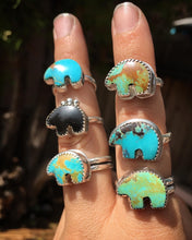 Load image into Gallery viewer, Osito Ring #6 - Light blue with brown matrix (size 10)