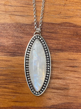 Load image into Gallery viewer, Shimmery Moonstone Long Marquis Necklace