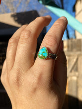 Load image into Gallery viewer, Sonoran Gold Turquoise Stacker Ring Set - Size 8