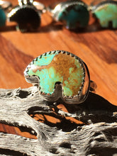 Load image into Gallery viewer, Osito Ring #2 - Earthy blue-green turquoise (size 5+)