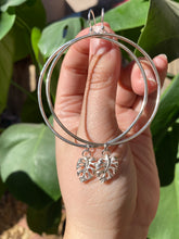 Load image into Gallery viewer, Smooth and Shiny Monstera Hoops