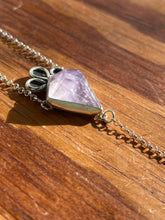 Load image into Gallery viewer, Amethyst Kite with Moonstone Lariat Necklace (A)