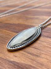 Load image into Gallery viewer, Shimmery Moonstone Long Marquis Necklace