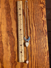 Load image into Gallery viewer, Carved Moonstone with Rose Quartz Statement Lariat