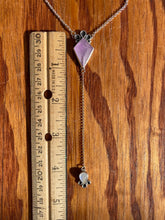 Load image into Gallery viewer, Amethyst Kite with Moonstone Lariat Necklace (B)