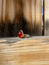Load image into Gallery viewer, Red garnet stacker ring set - size 8