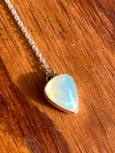 High Grade Royston Turquoise with Opal Lariat Necklace