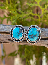 Load image into Gallery viewer, Old Stock Kingman Turquoise Stud Earrings