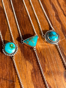 Sonoran Gold Turquoise and Opal Lariat Necklace