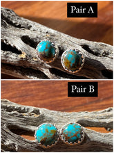 Load image into Gallery viewer, Kingman turquoise studs