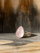 Load image into Gallery viewer, Rose quartz stacker ring set - size 5.5