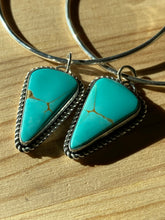Load image into Gallery viewer, Royston Turquoise Hoop Earrings