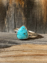 Load image into Gallery viewer, Blueberry turquoise stacker ring set - size 7