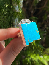 Load image into Gallery viewer, Bright Blue Kingman New Mexico Statement Ring — size 8