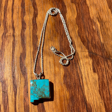 Load image into Gallery viewer, Simple Kingman Turquoise New Mexico Statement Necklace