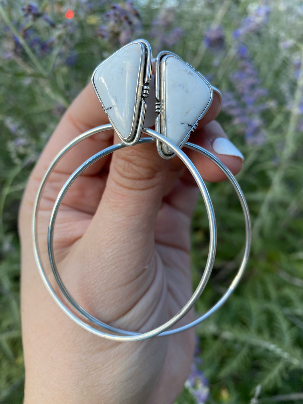 White Buffalo Swing Hoops