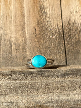 Load image into Gallery viewer, Whitewater Turquoise Stacker Ring Set - size 5