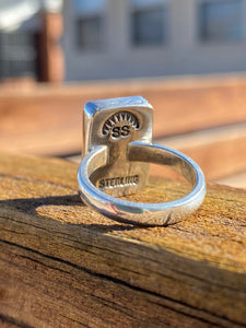 Sky Blue Turquoise Ring - Size 5 1/2