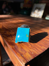 Load image into Gallery viewer, Bright Blue Kingman New Mexico Statement Ring — size 8