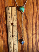 Load image into Gallery viewer, Sonoran Gold Turquoise with Moonstone Lariat