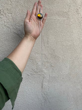 Load image into Gallery viewer, Round Mexican Amber Chain Bolo Necklace