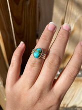 Load image into Gallery viewer, Sonoran Gold turquoise stacker ring set - size 5