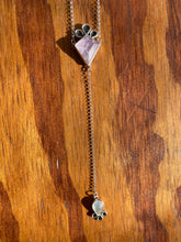 Load image into Gallery viewer, Amethyst Kite with Moonstone Lariat Necklace (A)