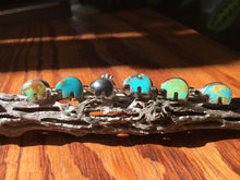 Load image into Gallery viewer, Osito Ring #6 - Light blue with brown matrix (size 10)