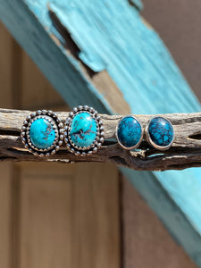 Hubei Turquoise Stud Earrings