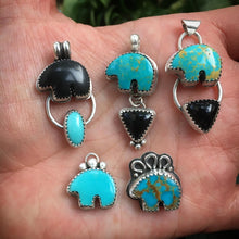 Load image into Gallery viewer, Osito Necklace #2 - Bright blue turquoise