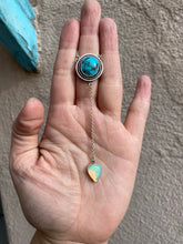 Load image into Gallery viewer, High Grade Royston Turquoise with Opal Lariat Necklace