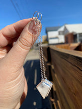 Load image into Gallery viewer, Rose Quartz Pendulum Earrings