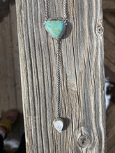 Load image into Gallery viewer, King&#39;s Manassa Turquoise with Moonstone Lariat Necklace