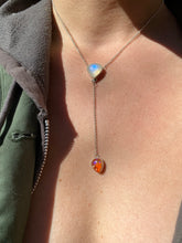 Load image into Gallery viewer, Moonstone with Mexican Jelly Opal Lariat Necklace