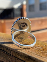 Load image into Gallery viewer, Beaded Border Hubei Turquiose Ring - size 9