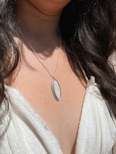 Load image into Gallery viewer, Shimmery Moonstone Long Marquis Necklace