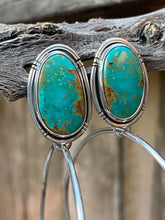 Load image into Gallery viewer, Pilot Mountain turquoise post hoops