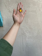 Load image into Gallery viewer, Free-form Mexican Amber Chain Bolo Necklace