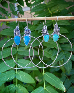 Campitos Turquoise Scorpion Swing Hoops