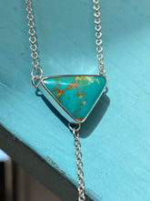 Load image into Gallery viewer, Kingman Turquiose with Opal Lariat Necklace