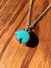 Load image into Gallery viewer, Osito Necklace #2 - Bright blue turquoise