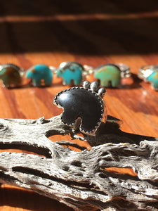 Osito Ring #3 - Black onyx (size 7)