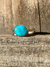 Load image into Gallery viewer, Kingman Turquoise Stacker Ring Set - size 7 1/4