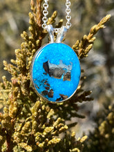 Load image into Gallery viewer, Persian Turquoise with Pyrite Necklace