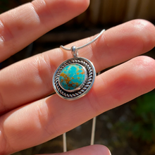 Load image into Gallery viewer, Kingman Turquoise Orbit Everyday Necklace