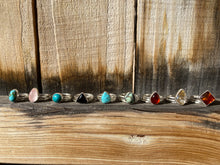 Load image into Gallery viewer, Sonoran Gold turquoise stacker ring set - size 5