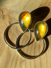 Load image into Gallery viewer, Mini Amber Swing Hoops
