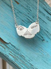 Load image into Gallery viewer, Rose Quartz and Moonstone Cluster Necklace + Triangle Studs Set